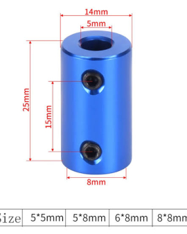 Shaft Coupler Aluminum 5*8