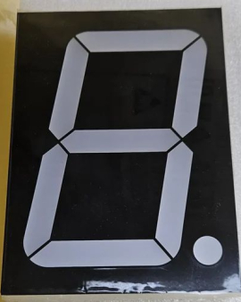 Rectangle LED 4 Inch 7 Segment Display,