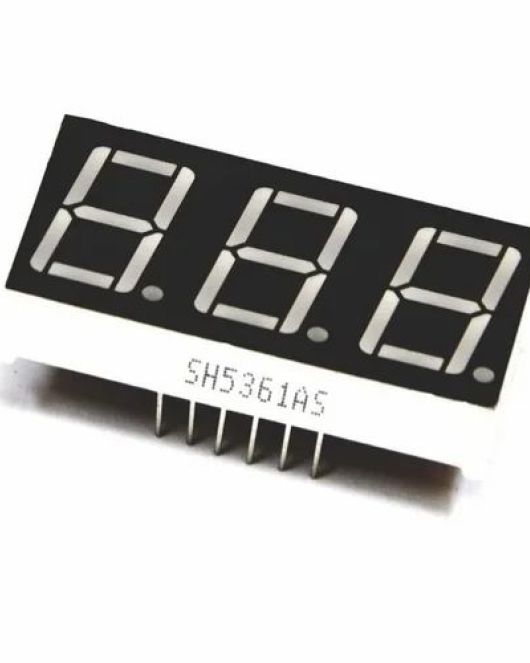 0.56" 3 DIGIT 7 SEGMENT DISPLAY