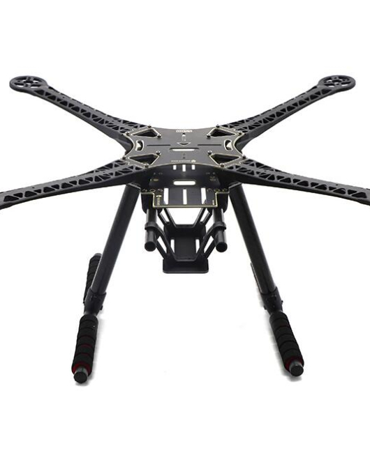 S500 Quadcopter drone frame with carbon fiber landing gear