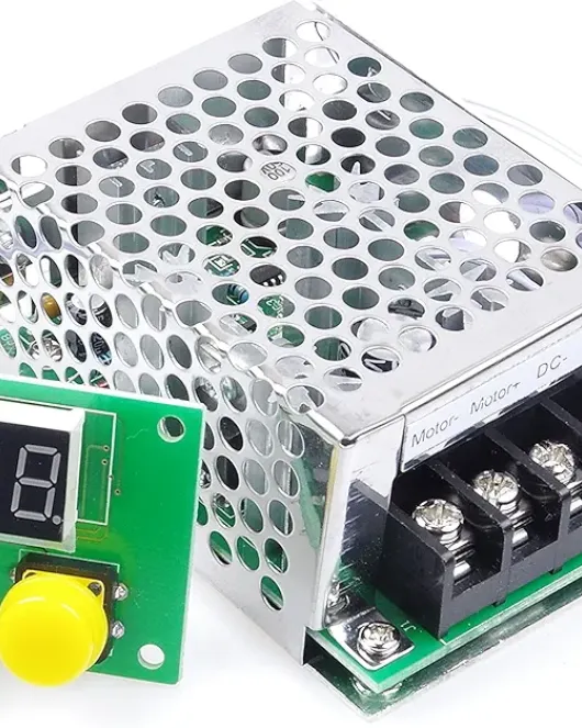 PWM DC Motor Governor 12V 24V 36V DC 9-40V 12A Digital Display Percentage Stepless Speed Switch
