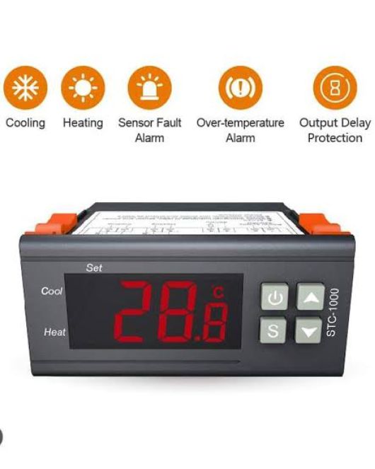STC-1000 Digital Temperature Controller Thermostat Regulator+Sensor Probe 220V