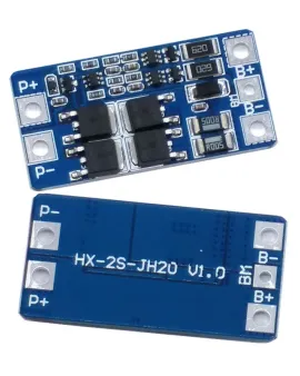 HX-2S-JH20 2S 7.4V 8.4V 18650 Lithium Battery Protection Board with Equalization Overcharged Protection