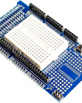 Prototype Shield V3.0 For Arduino Mega With Breadboard