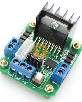  L298N H-Bridge Dual Motor Driver
