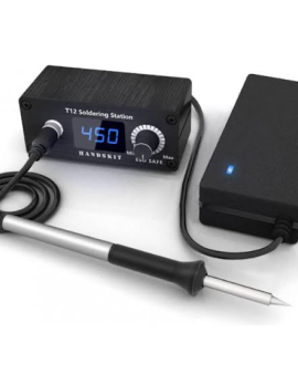 HANDSKIT Mini T12 Soldering Station Portable Digital OLED Adjust Temperature Electronic Soldering Iron Welding Tool