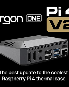 Argon One V2 Case for Raspberry Pi 4 Model B Aluminum Metal Shell with Power Switch Cooling Fan Heat Sinks for Raspberry Pi 4