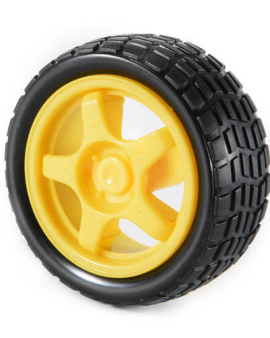 65mm yellow Rubber Wheel